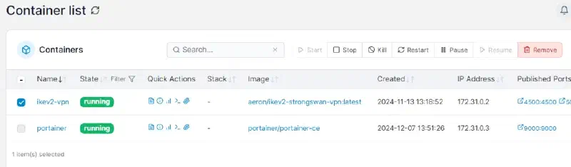 Portainer 界面1
